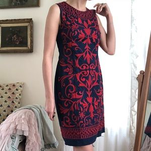 Anthropologie tabitha embroidered shift dress